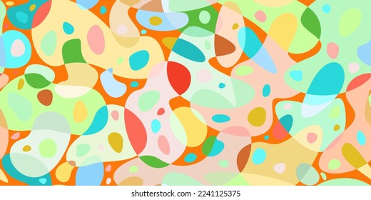 Seamless Simple Flat Abstract Geometric Colorful Vector Illustration Template Background