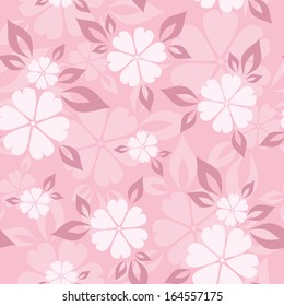 Seamless simple floral background