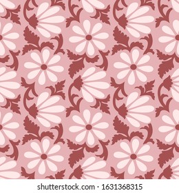 Seamless simple floral pattern design