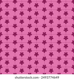 Seamless Simple Flower Design pattern