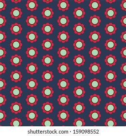 Seamless simple flower pattern