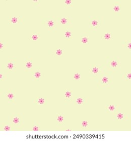 Seamless simple flower pattern.Vector illustration.