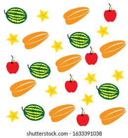 seamless simple fruit vector design