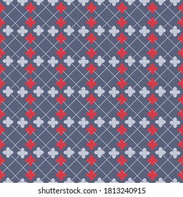 Seamless simple geometric Pattern. Abstract texture designs can be used for backgrounds, motifs, textile, wallpapers, fabrics, gift wrapping, templates. Vector	
