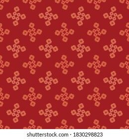 Seamless, simple, geometric pattern. Design for fabric, paper, textiles, ceramics, wallpaper. Vector graphic ornament.