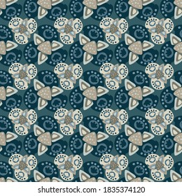 Seamless, simple, geometric pattern. Design for fabric, paper, textiles, ceramics, wallpaper. Vector graphic ornament.