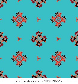 Seamless, simple, geometric pattern. Design for fabric, paper, textiles, ceramics, wallpaper. Vector graphic ornament.