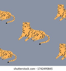 seamless simple gray leopard repeat pattern.