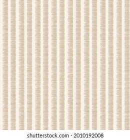 Seamless simple ikat stripe pattern with spring pastel beige stripes pattern on half white background.. can be used for textile, fabric. 