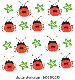 seamless simple insect vector design