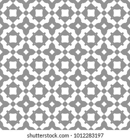 Seamless Simple Monochrome Geometric Repeating Tile Pattern. Vector Illustration.