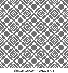 
Seamless Simple Monochrome Geometric Repeating Tile Pattern. Vector Illustration.
