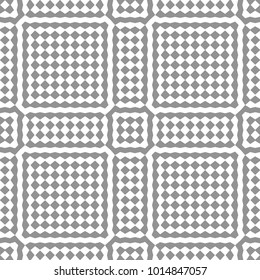 Seamless Simple Monochrome Geometric Repeating Tile Pattern. Vector Illustration.