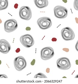 SEAMLESS SIMPLE PATTERN BACKGROUND WITH HAND DRAW DOT ELEMENTS