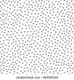 Seamless simple pattern with black circles. Can be used for wallpaper, pattern fills, greeting cards, webpage backgrounds, wrapping paper, scrap booking or fabric. Vector illustration. EPS 10.