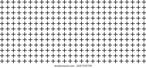 Seamless simple pattern of dotted cross, plus sign. Aspect ratio, full hd, 4K, for a widescreen display