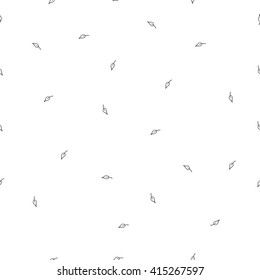 Seamless simple pattern with leaves. Can be used for wallpaper, pattern fills, greeting cards, webpage backgrounds, wrapping paper, scrap booking and textile or fabric. Vector illustration. EPS 10.