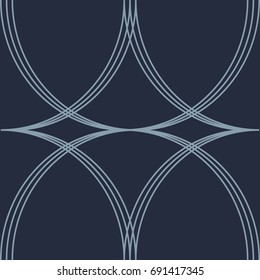 SEAMLESS SIMPLE PATTERN
Light blue simple line graphic is on dark blue background. This pattern can be used for textile, carpet, wallpaper, curtain and etc.