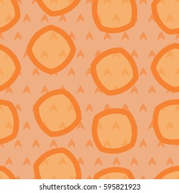 Seamless simple pattern in orange color. Pattern for wrapping. Pattern for fabric coloring.
