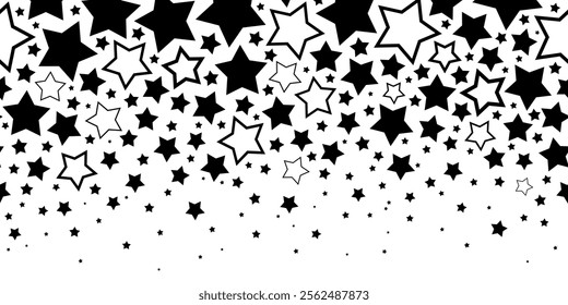 Seamless simple pattern of scattered stars