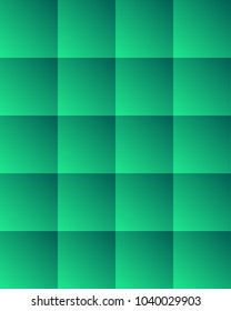 Seamless simple pattern with square gradient tiles. Colorful abstract background. Smooth gradient with squares. Color grid. Vector cover for poster, card template, annual report, website, banner.