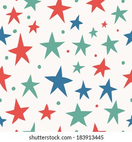 Seamless simple pattern with stars for your design.