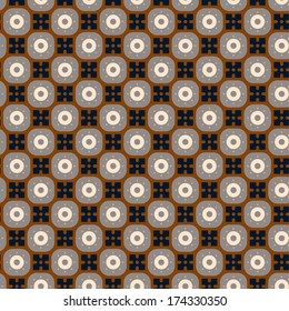 Seamless simple retro geometrical pattern of classic style