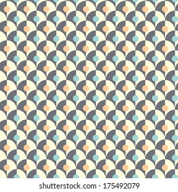 Seamless simple retro geometrical pattern of classic style