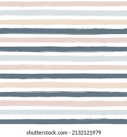 Seamless simple striped brushes pattern, design for scrapbooking, decoration, cards, paper goods, background, wallpaper, wrapping, fabric and all your creative projects. Vector Illustration