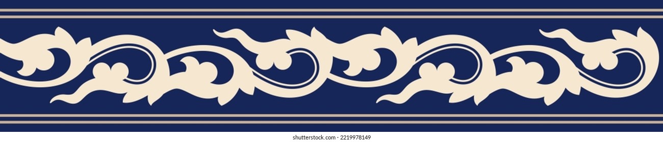 Seamless simple traditional pattern border