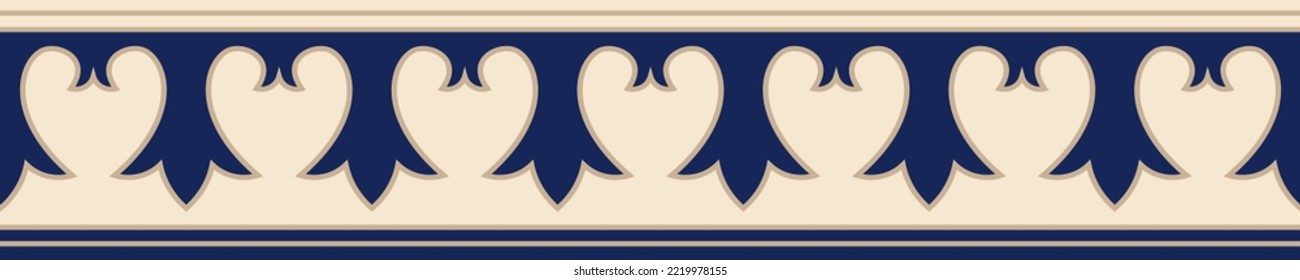 Seamless simple traditional pattern border
