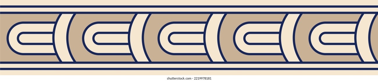 Seamless simple traditional pattern border