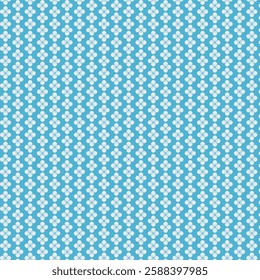 Seamless Simple Turquoise Daisy Polka Repeat Pattern