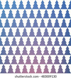 seamless simple vector fir tree pattern.