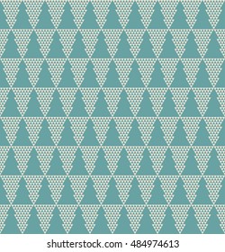 seamless simple vector fir tree pattern.