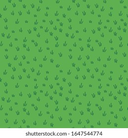 Seamless Simple Vector Grass Pattern