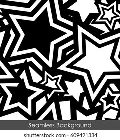 Seamless single tone star pattern background
