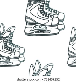 The seamless skates pattern