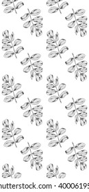 Seamless sketch briar template background. Vector illustration for your design