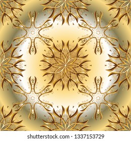 Seamless Sketch nice background. Doodles beige and neutral on colors. Abstract pattern for wrapping paper Vector illustration.