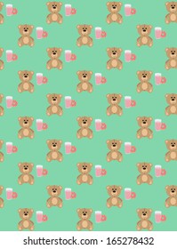 Seamless sleepover pattern