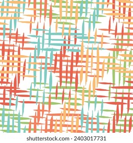 Motif harmonieux de slogans, écriture à la main, motif coloré de brosse Contemporain. L'expressionnisme. Les coups de pinceau d'Impasto.