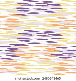 Seamless slogans pattern, hand writing, colorful brush pattern  Abstract brush drawn curved lines colorful ornament. 