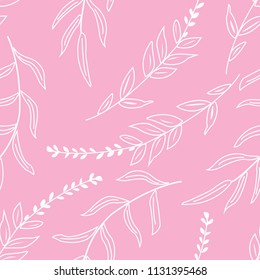 Seamless small floral doodle Pattern in Vector hand drawn  modern design