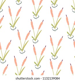 Seamless small Floral Pattern hand drawn doodle in vector