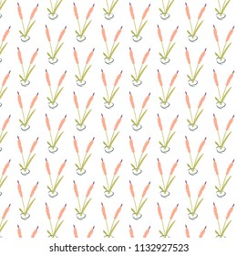 Seamless small Floral Pattern hand drawn doodle in vector