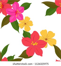 seamless small floral pattern in vector 