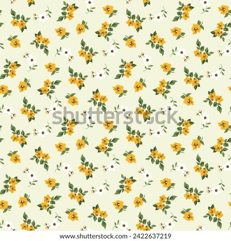 seamless small flower pattern background