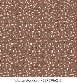 seamless small flower pattern on background