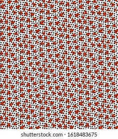 seamless small hearts pattern print.